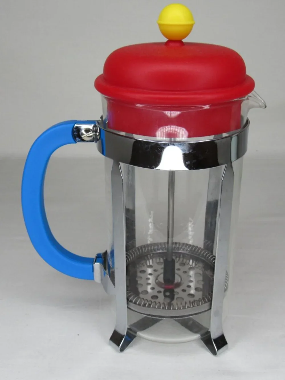 Bodum 70th Anniversary French Press Coffee 2014 Red Blue Yellow